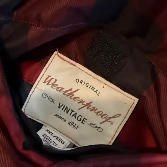 Men's Red and Black Checkered Vest - Picture 4 of 4